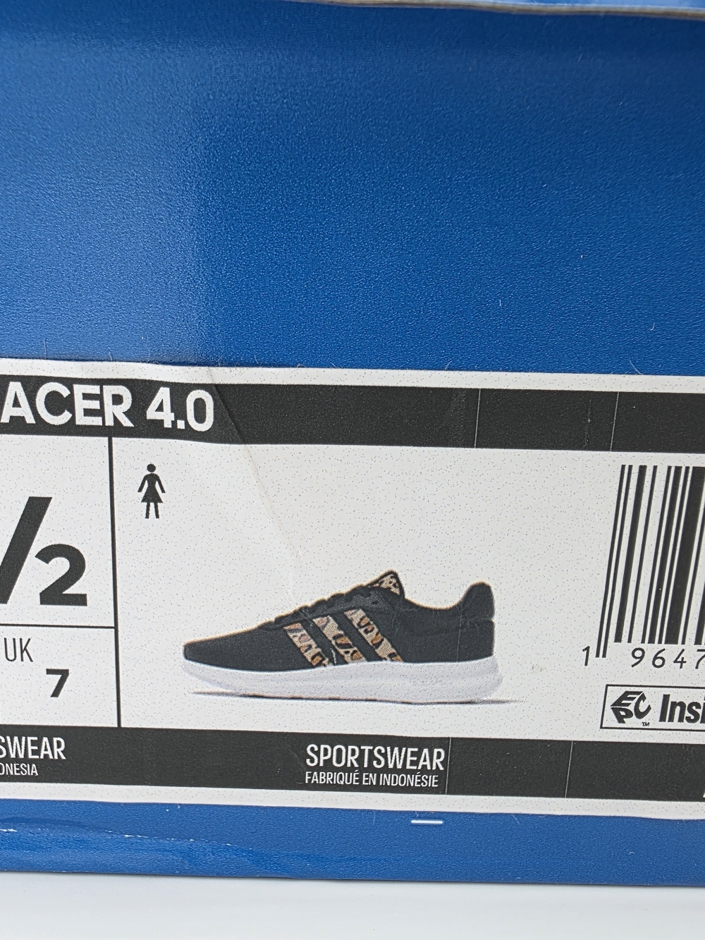 adidas Women’s Black Sneakers with Leopard Print Accents - Picture 6 of 6